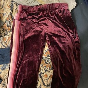 Forever 21 velvet joggers